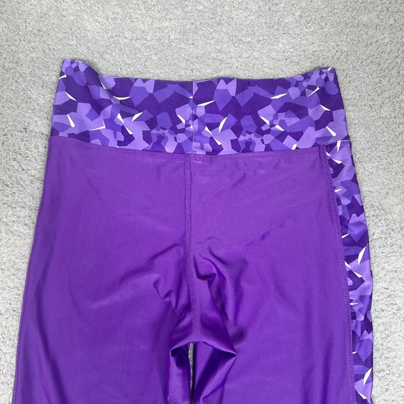 Minnesota Vikings Leggings Women's Size XL Activewear NFL Team Purple Mosaic - Picture 4 of 10